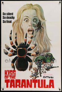 5j559 KISS OF THE TARANTULA 1sh '75 she had power with her lips and her pet spiders!
