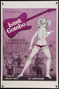 5j606 LUST COMBO 1sh '70 rock 'n' roll sexploitation, a band on a one night stand!
