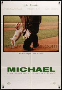5j638 MICHAEL int'l 1sh '96 John Travolta, Andie MacDowell, cute image of puppy!