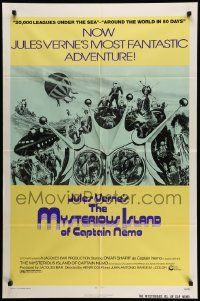 5j666 MYSTERIOUS ISLAND OF CAPTAIN NEMO 1sh '74 La Isla Misteriosa y el Capitan Nemo, Jules Verne!