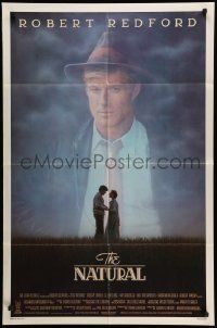 5j671 NATURAL 1sh '84 Robert Redford, Robert Duvall, directed by Barry Levinson, baseball!