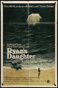 5j762 RYAN'S DAUGHTER style B 1sh '70 David Lean, art of Sarah Miles by Ron Lesser, pre-awards!