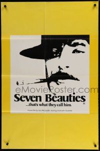 5j779 SEVEN BEAUTIES 1sh '76 Lina Wertmuller directed, wannabe gangster Giancarlo Giannini!