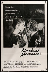 5j832 STARDUST MEMORIES style C 1sh '80 directed by Woody Allen, romantic close-up with Rampling!