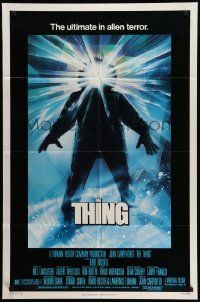 5j892 THING 1sh '82 John Carpenter classic sci-fi horror, Struzan, new credit studio style!