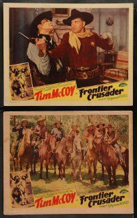 5k915 FRONTIER CRUSADER 2 LCs '40 great images of cowboy Tim McCoy, Lou Fulton, cast on horses!