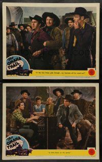 5k946 OMAHA TRAIL 2 LCs '42 cowboy western images of James Craig, Pamela Blake, Dean Jagger!