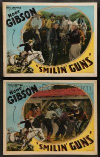 5k970 SMILIN' GUNS 2 LCs '29 great images of cowboy hero Hoot Gibson!