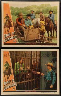 5k983 TRAIL TO GUNSIGHT 2 LCs '44 cowboy Eddie Dew & Fuzzy Knight, Ray Whitley & Maris Wrixon!