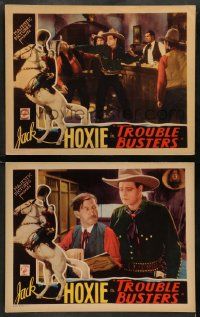 5k985 TROUBLE BUSTERS 2 LCs '33 Jack Hoxie in cool western action, Dynamite the Wonder Horse!