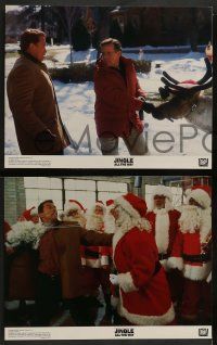 5k282 JINGLE ALL THE WAY 8 color 11x14 stills '96 Arnold Schwarzenegger, Sinbad, two dads & one toy