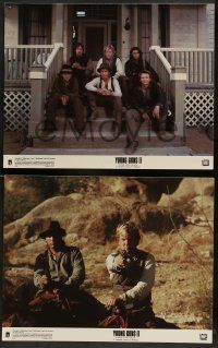 5k641 YOUNG GUNS II 8 color 11x14 stills '90 Emilio Estevez, Christian Slater & Keifer Sutherland!