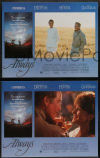 5k035 ALWAYS 8 LCs '89 Steven Spielberg, Richard Dreyfuss, special appearance by Audrey Hepburn!