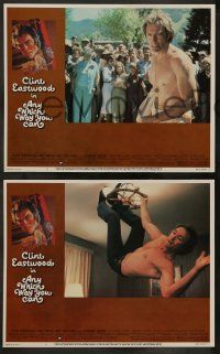 5k040 ANY WHICH WAY YOU CAN 8 LCs '80 Clint Eastwood & Clyde the orangutan, sexiest Sondra Locke!