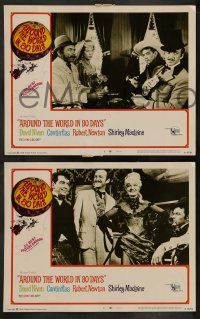 5k044 AROUND THE WORLD IN 80 DAYS 8 LCs R68 David Niven, Shirley MacLaine, Cantinflas, all-stars!