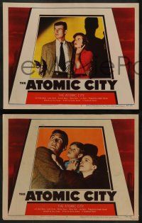 5k818 ATOMIC CITY 3 LCs '52 Cold War nuclear scientist Gene Barry in the big suspense shock story!