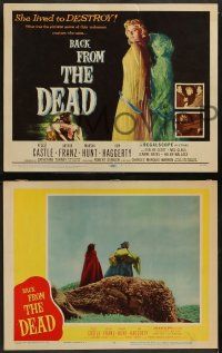 5k050 BACK FROM THE DEAD 8 LCs '57 Peggie Castle lived to destroy, cool sexy horror art & image!