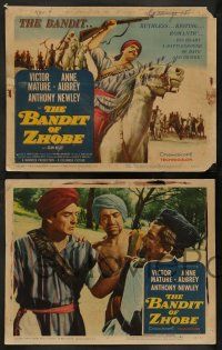 5k053 BANDIT OF ZHOBE 8 LCs '59 great images of Victor Mature, Anne Aubrey, Anthony Newley!