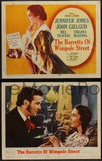 5k055 BARRETTS OF WIMPOLE STREET 8 LCs '57 Jennifer Jones as Elizabeth Browning!