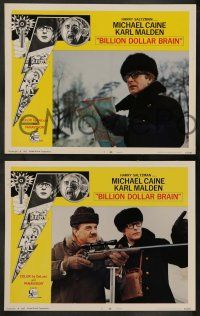 5k070 BILLION DOLLAR BRAIN 8 LCs '67 Michael Caine, Karl Malden, directed by Ken Russell!