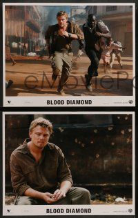 5k007 BLOOD DIAMOND 10 LCs '07 Edward Zwick, Leonardo DiCaprio, Jennifer Connelly & Djimon Hounsou!