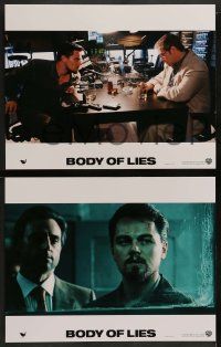5k076 BODY OF LIES 8 LCs '08 Ridley Scott, Leonardo DiCaprio, Russell Crowe!