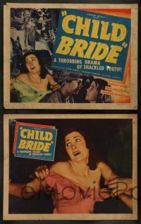 5k104 CHILD BRIDE 8 LCs '38 where lust was called just, throbbing drama of shackled youth, wild!