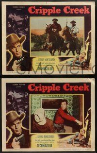 5k117 CRIPPLE CREEK 8 LCs '52 George Montgomery, Karin Booth, western action!