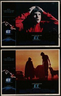 5k144 E.T. THE EXTRA TERRESTRIAL 8 LCs '82 Steven Spielberg classic, Henry Thomas, Drew Barrymore!