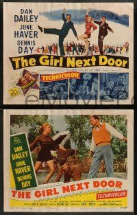 5k182 GIRL NEXT DOOR 8 LCs '53 Dan Dailey, sexy June Haver & Dennis Day, dancing!