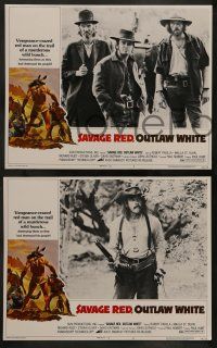 5k195 GREAT GUNDOWN 8 LCs '76 the vengeance-crazed red man, Savage Red, Outlaw White!