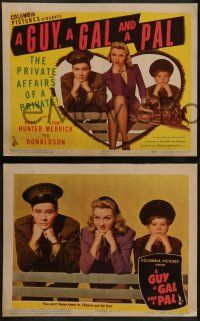 5k211 GUY, A GAL & A PAL 8 LCs '45 Ross Hunter, Lynn Merrick, the private affairs of a Private!