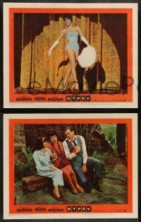 5k212 GYPSY 8 LCs '62 great images of Karl Malden, Rosalind Russell & Natalie Wood!
