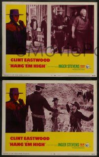 5k721 HANG 'EM HIGH 5 LCs '68 Clint Eastwood, they hung the wrong man & didn't finish the job!