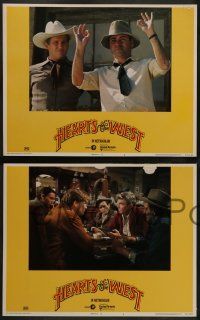 5k229 HEARTS OF THE WEST 8 LCs '75 Hollywood cowboy Jeff Bridges, Andy Griffith, Alan Arkin!