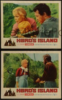 5k235 HERO'S ISLAND 8 LCs '62 James Mason, Neville Brand, Kate Manx & Rip Torn!