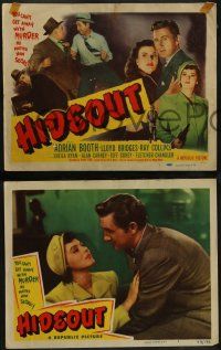 5k236 HIDEOUT 8 LCs '49 Lloyd Bridges & Adrian Booth can't get away with murder!
