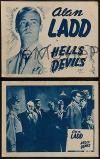 5k242 HITLER - BEAST OF BERLIN 8 LCs R40s Sam Newfield directed, Alan Ladd in his first role!