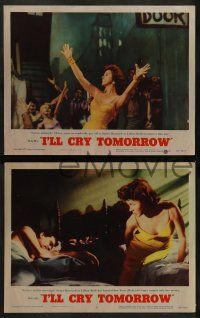 5k773 I'LL CRY TOMORROW 4 LCs '55 cool images of Susan Hayward in her greatest performance!