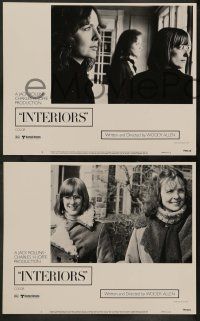 5k264 INTERIORS 8 LCs '78 Diane Keaton, Mary Beth Hurt, E.G. Marshall, directed by Woody Allen!