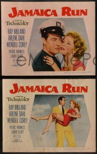 5k277 JAMAICA RUN 8 LCs '53 Ray Milland, sexy Arlene Dahl & Wendell Corey in the Caribbean!