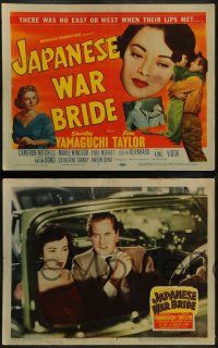 5k279 JAPANESE WAR BRIDE 8 LCs '52 images of soldier Don Taylor & Shirley Yamaguchi!