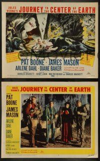 5k286 JOURNEY TO THE CENTER OF THE EARTH 8 LCs '59 Jules Verne, great sci-fi images!