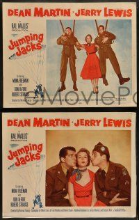 5k290 JUMPING JACKS 8 LCs '52 great images of Army paratroopers Dean Martin & Jerry Lewis!
