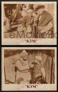 5k297 KIM 8 LCs R62 Errol Flynn & Dean Stockwell in mystic India, from Rudyard Kipling story!