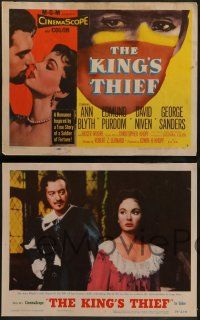 5k300 KING'S THIEF 8 LCs '55 cool images of David Niven, Ann Blyth & Edmund Purdom!