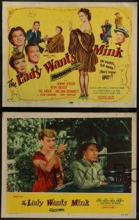 5k306 LADY WANTS MINK 8 LCs '52 Dennis O'Keefe, Ruth Hussey, Eve Arden, and Mabel the Mink!