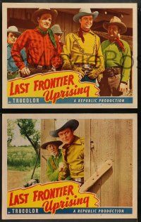 5k843 LAST FRONTIER UPRISING 3 LCs '47 singing cowboy Monte Hale & pretty Adrian Booth!