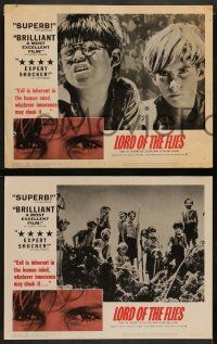 5k659 LORD OF THE FLIES 7 LCs '63 William Golding classic, top cast images!