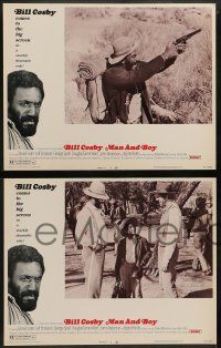 5k354 MAN & BOY 8 LCs '71 great images of Bill Cosby as struggling frontier cowboy!